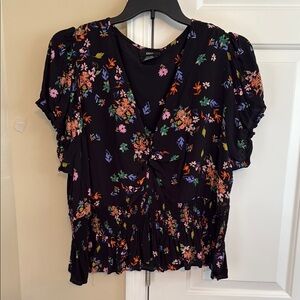 Gorgeous Black Floral Blouse by Cider
